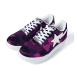 Purple bapesta Camo shoes