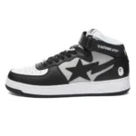 BAPE STA Logo Patch Leather Trainers Shoes