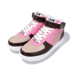 BAPE STA MID PINK SHOES SIDE
