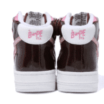 BAPE STA MID PINK SHOES SIDE