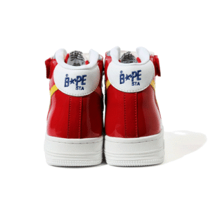 BAPE STA MID RED SHOES