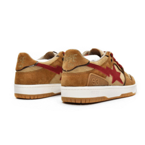 BAPESTA Sk8 Low Red Brown