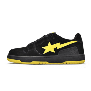 Bape Sk8 Sta Low Black Yellow SIDE