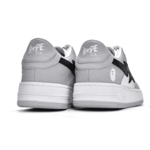 Bape Sk8 Sta Low White Gray Black
