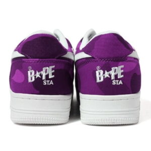 Purple bapesta Camo shoes