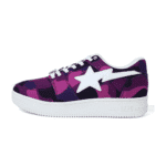 Purple bapesta Camo shoes