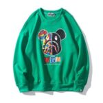 bape violent bear colorful black sweater bape hoodies