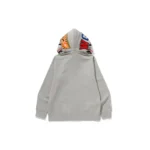 BAPE 1ST Camo Shark Double Hoodie - Beige - Back