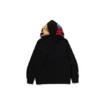 BAPE 1ST Camo Shark Double Hoodie - Black - Back