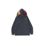 BAPE 1ST Camo Shark Double Hoodie - Grey - Back