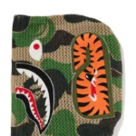 BAPE ABC Camo Crochet Shark Hoodie - Army Green - Hood-L
