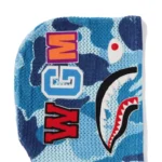 BAPE ABC Camo Crochet Shark Hoodie -Blue - Hood-R