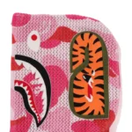BAPE ABC Camo Crochet Shark Hoodie - Pink - Hood-L
