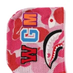 BAPE ABC Camo Crochet Shark Hoodie - Pink - Hood-R