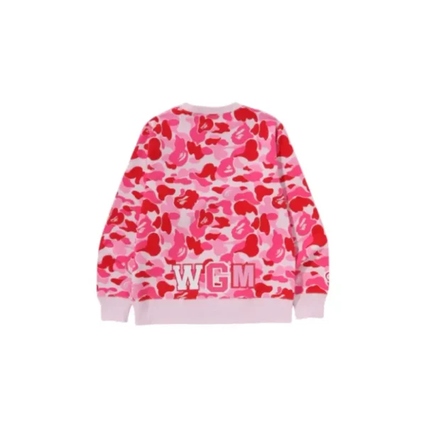 BAPE ABC Camo Shark Sweatshirt - Pink - Back