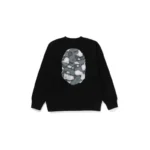 BAPE APE Head Liquid Camo Sweatshirt - Black - Back