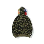BAPE Army Green Camo Hoodie - Back