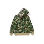 BAPE Art Camo Shark Hoodie - Green - L-Front