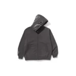 BAPE Hand Drawn Face Shark Hoodie - Grey - L-Front