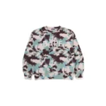 BAPE Map Camo Crewneck Sweatshirt - Multi-camo - Front