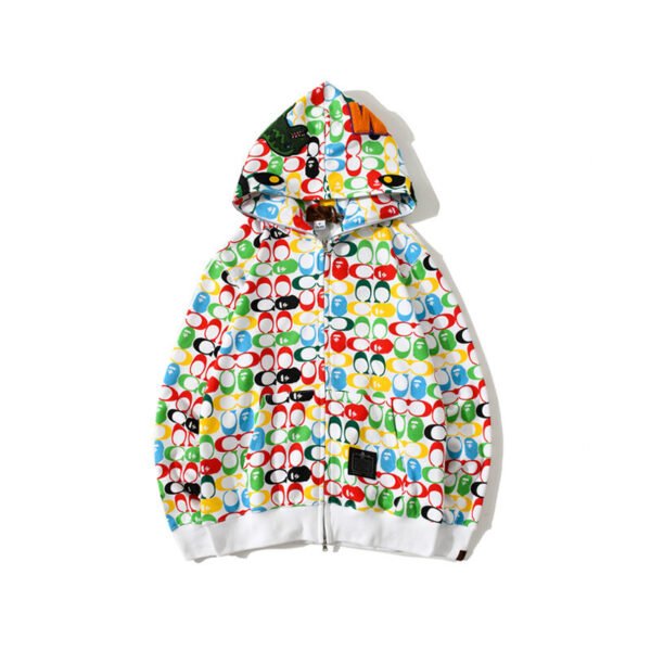 BAPE x Coach Shark Hoodie - Multicolor - Front