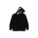Bape Abc Milo Shark Zip Hoodie - Black - Left Front
