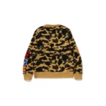 BAPE 1st Camo Shark Crewneck Sweatshirt - Desert Camo - Back