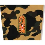 BAPE 1st Camo Shark Crewneck Sweatshirt - Desert Camo - Shoulder