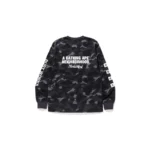 BAPE x NBHD Crewneck Camo Sweatshirt - Black - Back