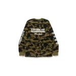 BAPE x NBHD Crewneck Camo Sweatshirt - Green Camo - Back