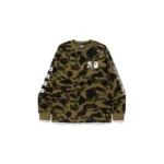 BAPE x NBHD Crewneck Camo Sweatshirt - Green Camo - Front