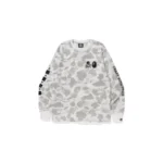 BAPE x NBHD Crewneck Camo Sweatshirt - White - Front