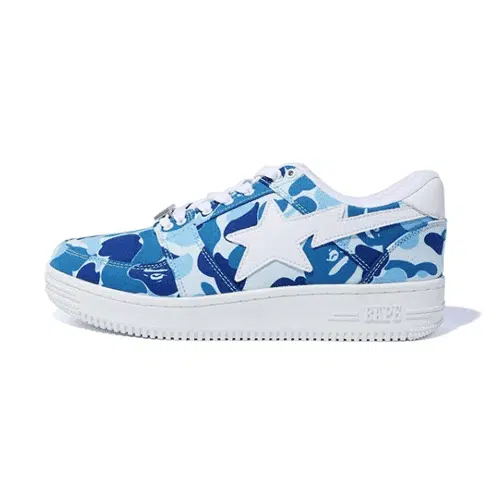 BAPESTA Abc Camo 20th Anniversary Blue Shoes